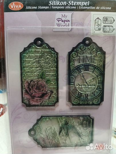 Штамп силиконовый Silicon-Stempel viva-decor лот 1