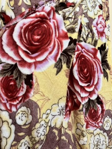 Плед флисовый цветочный Новый