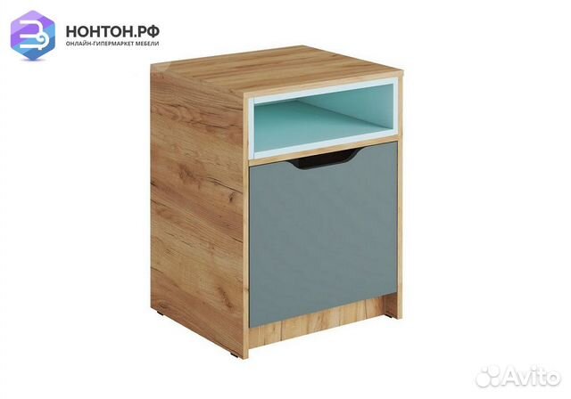 Тумба Rich дуб крафт золотой / мята / сумеречный г