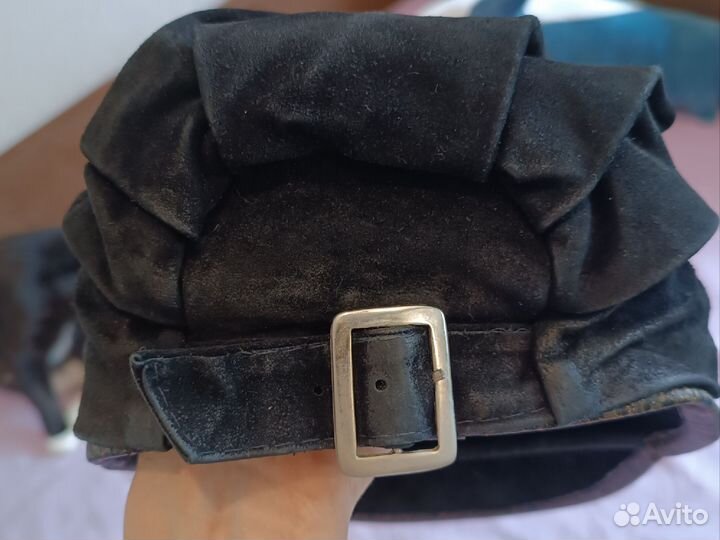 Шапка женская замша