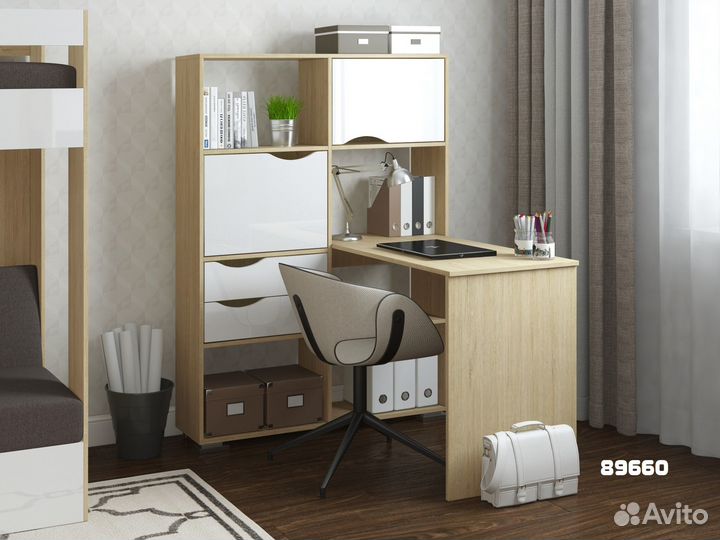 Стол письменный угловой Лаворо лев