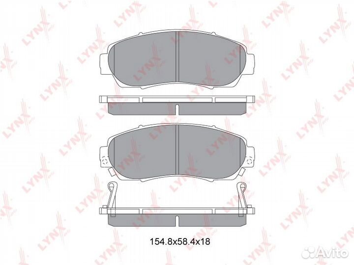 Колодки тормозные дисковые перед