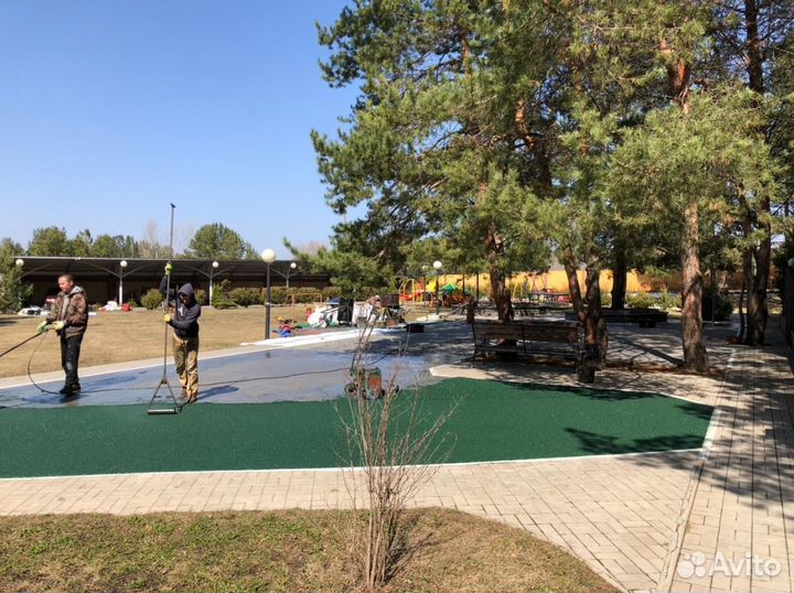 Покрытие из резиновой крошки