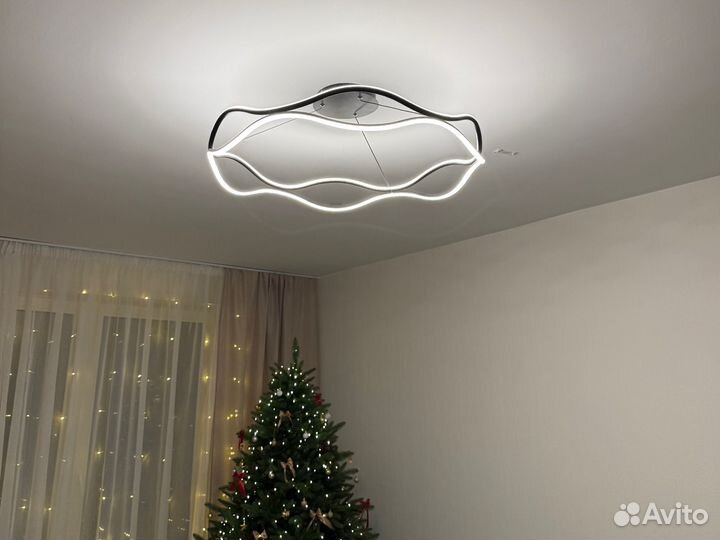 Люстра потолочная светодиодная с пультом