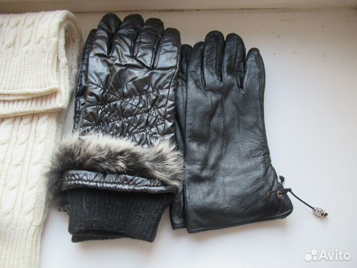 Вещи пакетом - перчатки, гетры, косметички, платки