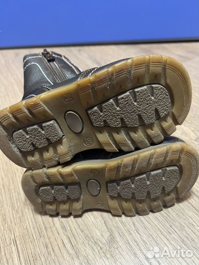 Сапоги зимние кожаные 26