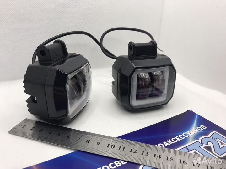 Led противотуманка с ангельской глазкой