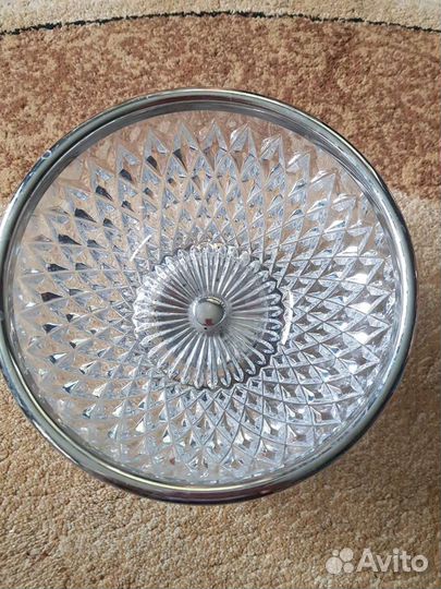 Ваза конфетница на ножке СССР