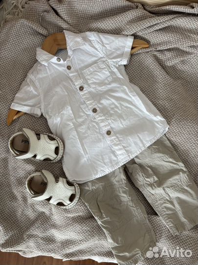 Бежевый комплект для мальчика 86