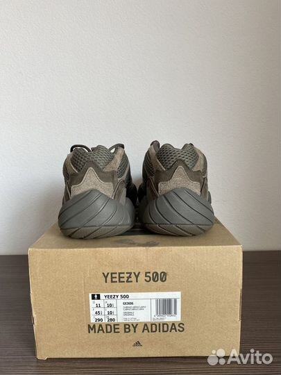 Новые оригинал Adidas Yeezy 500 Clay Brown 11us