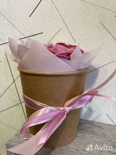 Букет из мыльных роз