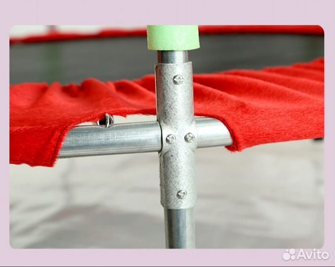 Детский батут с сеткой 140*122см