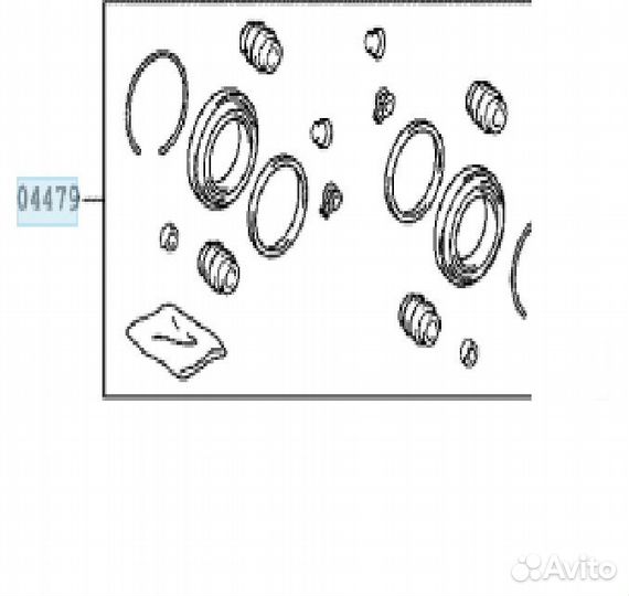 Рем-комплект торм,суп