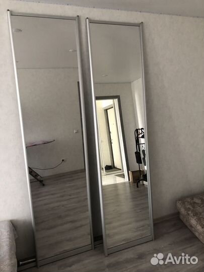 Двери купе с зеркалом