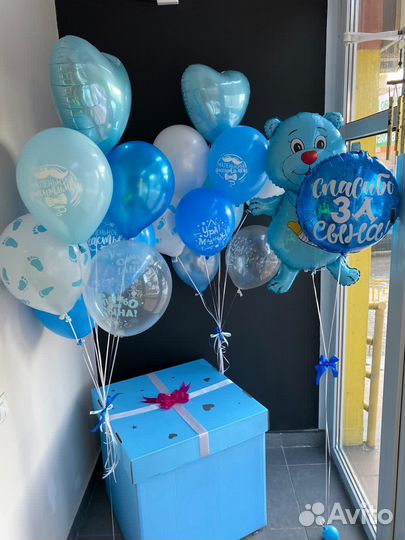 Шары на гендер пати и на выписку