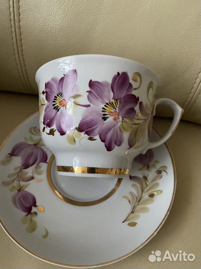 Чайная пара гигант, фарфор Светловодск