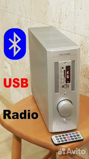 Усилитель с Bluetooth, USB, Radio