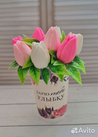 Букет из мыльных цветов