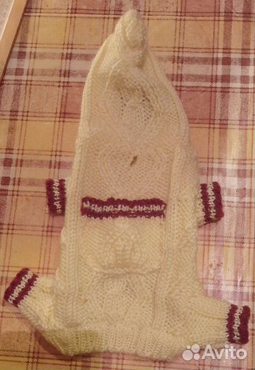 Комбинезон вязаный для собачки