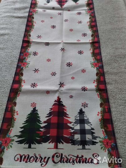 Дорожка (скатерть) на стол новогодняя
