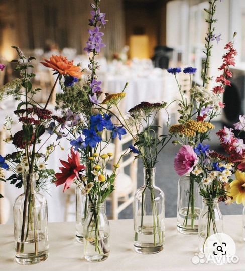 Бутылки стекло вазы для декора для интерьера