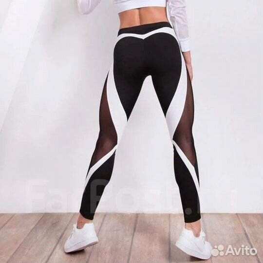 Леггинсы лосины для фитнеса спорта 44-46