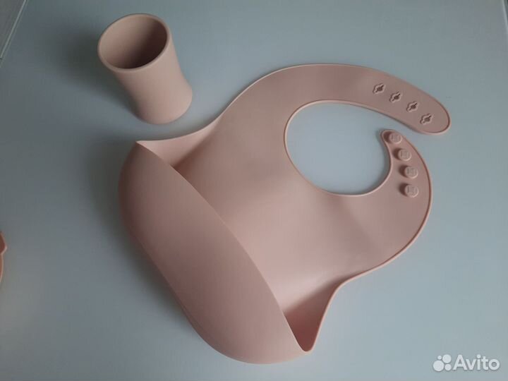 Набор детской силиконовой посуды для кормления