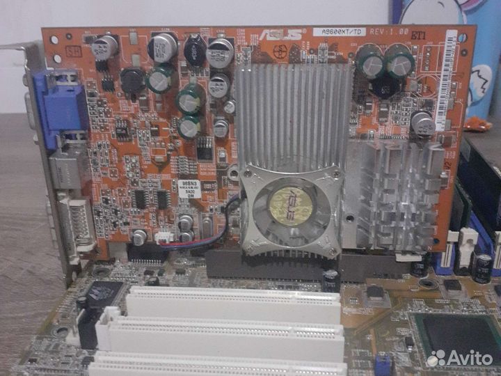 Материнская плата с процессором 775 сокет