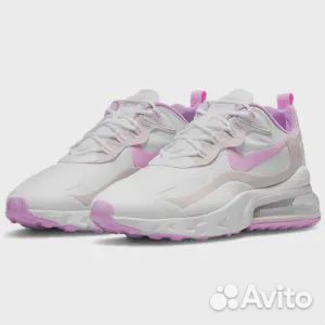 Кроссовки Nike Air Max 270 React wmns, розовый/бел