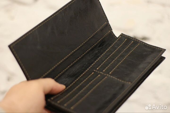 Портмоне мужской натуральная кожа ручная работа