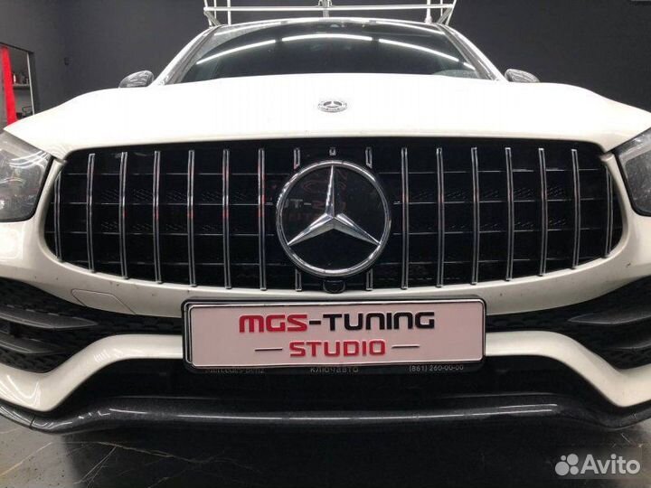 Решетка GT Style хром Mercedes GLC X253 рест глц