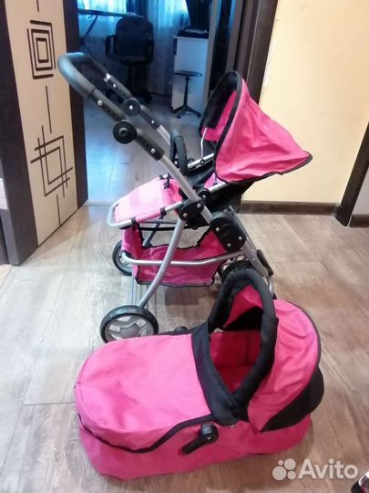 Коляска кукольная 2 в 1
