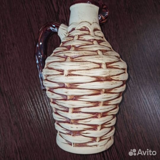 Глиняный кувшин и 6 стопочек