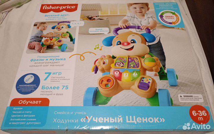 Ходунки Fisher Price Ученый Щенок FRC93