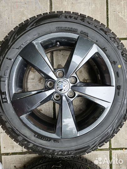 Комплект колес r15 skoda rapid