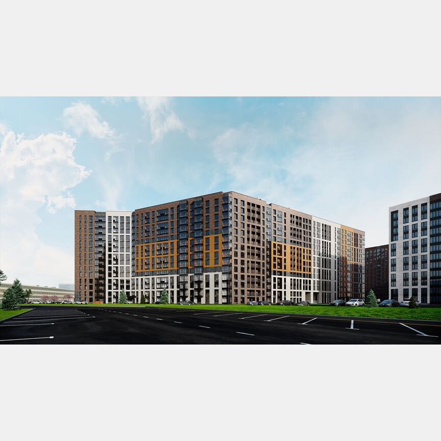 2-к. квартира, 65,7 м², 2/16 эт.