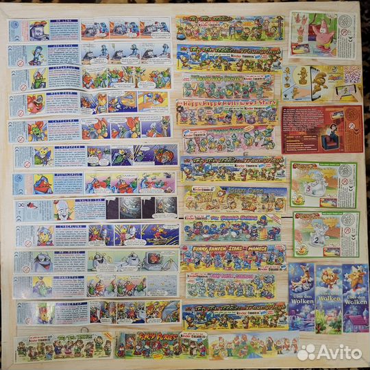 Вкладыши от киндер сюрприза