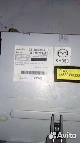 Магнитола Мазда 6 GH 2007-12 / GS1E669RXA