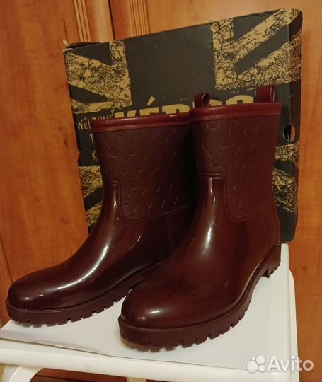 Резиновые сапоги Keddo утепленные женские