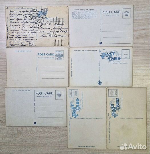 Старинные открытки г.Детройт. США