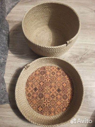 Корзинка из джута