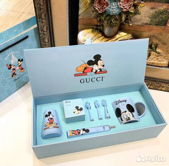 Электрическая детская зубная щетка Gucci&Disney