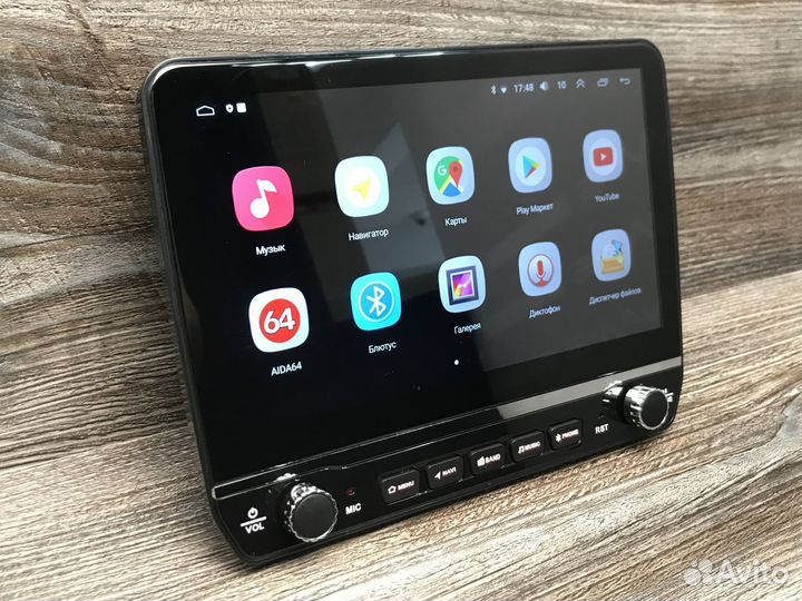 Магнитола XY Auto 1/16 + физические кнопки и ручки