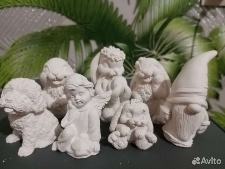 Игрушки из гипса собственного производства