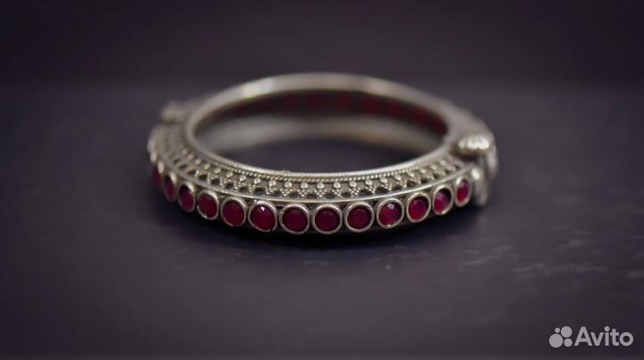 Браслет золото серебро ретро Птицы экзотика