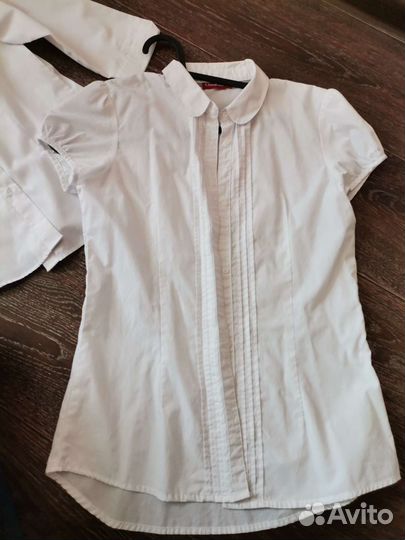 Школьные блузки Next 146-158, юбка Gulliver 146