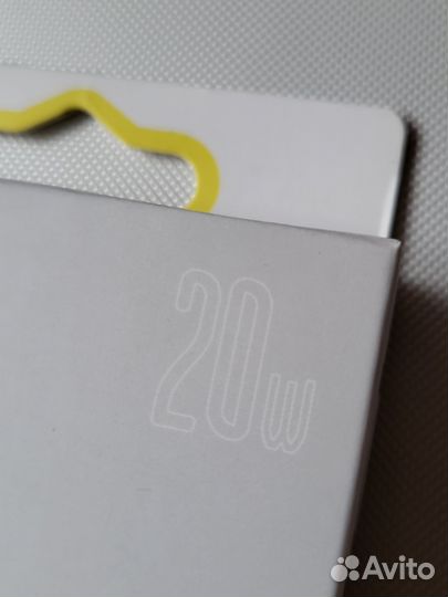Кабель Baseus USB-C Lightning 20W новый