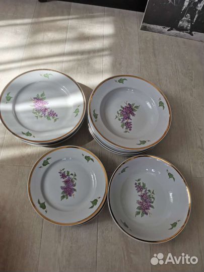 Столовый сервиз сирень дулево СССР