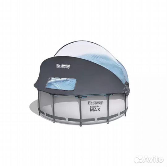 Каркасный бассейн 366х100 с куполом