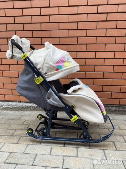 Детские санки коляска ника